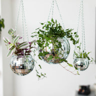 DISCO BALL HANGING PLANTER D.10