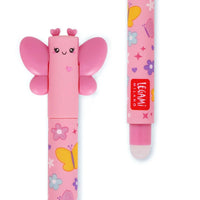 PENNA CANCELLABILE ROSA FARFALLA