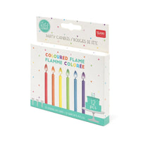 CANDELINE CON FIAMMA COLORATA