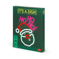 INSEGNA LUMINOSA NEON IT'S A SIGN - BABBO NATALE