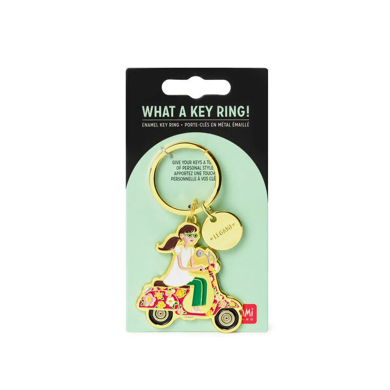 portachiavi metallo smaltato - what a key ring! scooter