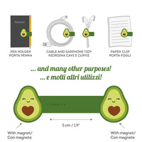 clip magnetica avocado
