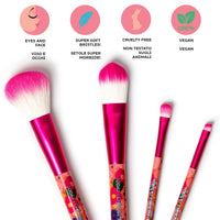OH MY GLOW! SET 4 PENNELLI TRUCCO FLOWERS