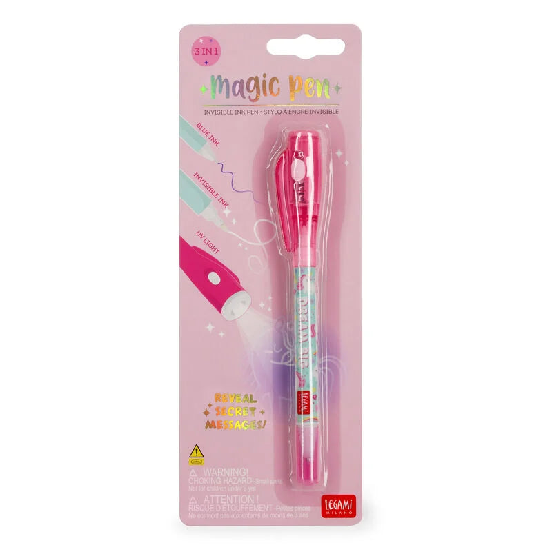 PENNA CON INCHIOSTRO INVISIBILE - MAGIC PEN UNICORNO