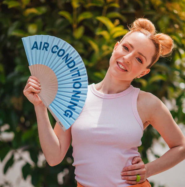 VENTAGLIO "AIR CONDITIONING" AZZURRO