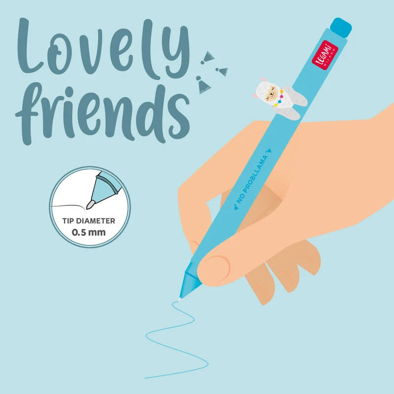 PENNA GEL LOVELY FRIENDS LAMA