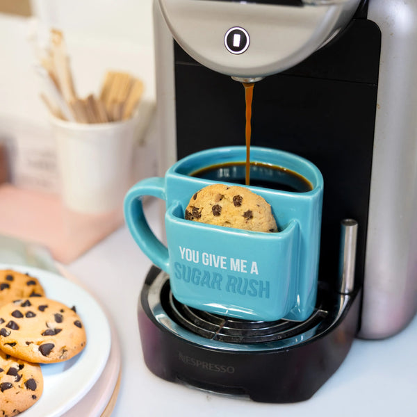 TAZZA PORTA BISCOTTI "YOU GIVE ME A SUGAR RUSH"