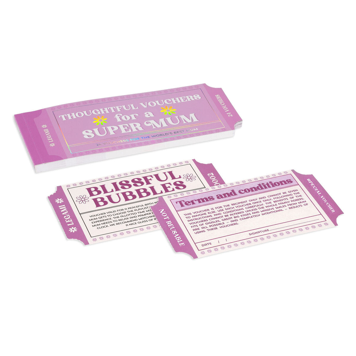 BUONI SPECIALI PER UNA SUPER MAMMA - GIFT VOUCHERS (edizione Inglese)
