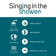 vivavoce e speaker wireless resistente all'acqua - singing in the shower kitty gatto