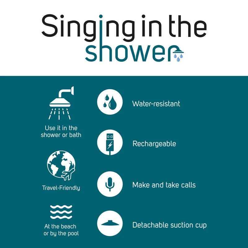 vivavoce e speaker wireless resistente all'acqua - singing in the shower kitty gatto