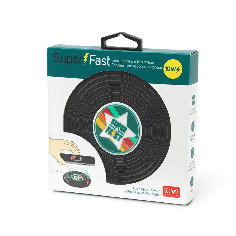 caricabatterie wireless per smartphone - super fast vinile