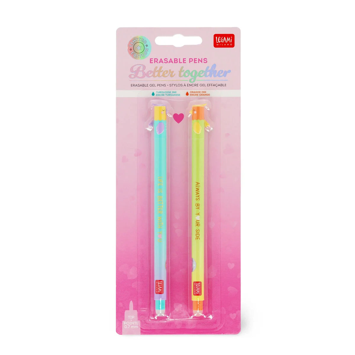 SET DI 2 PENNE GEL CANCELLABILI - LOVE BIRDS