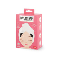 ASCIUGAMANO A TURBANTE PER CAPELLI - LOVE MY HAIR PANDA