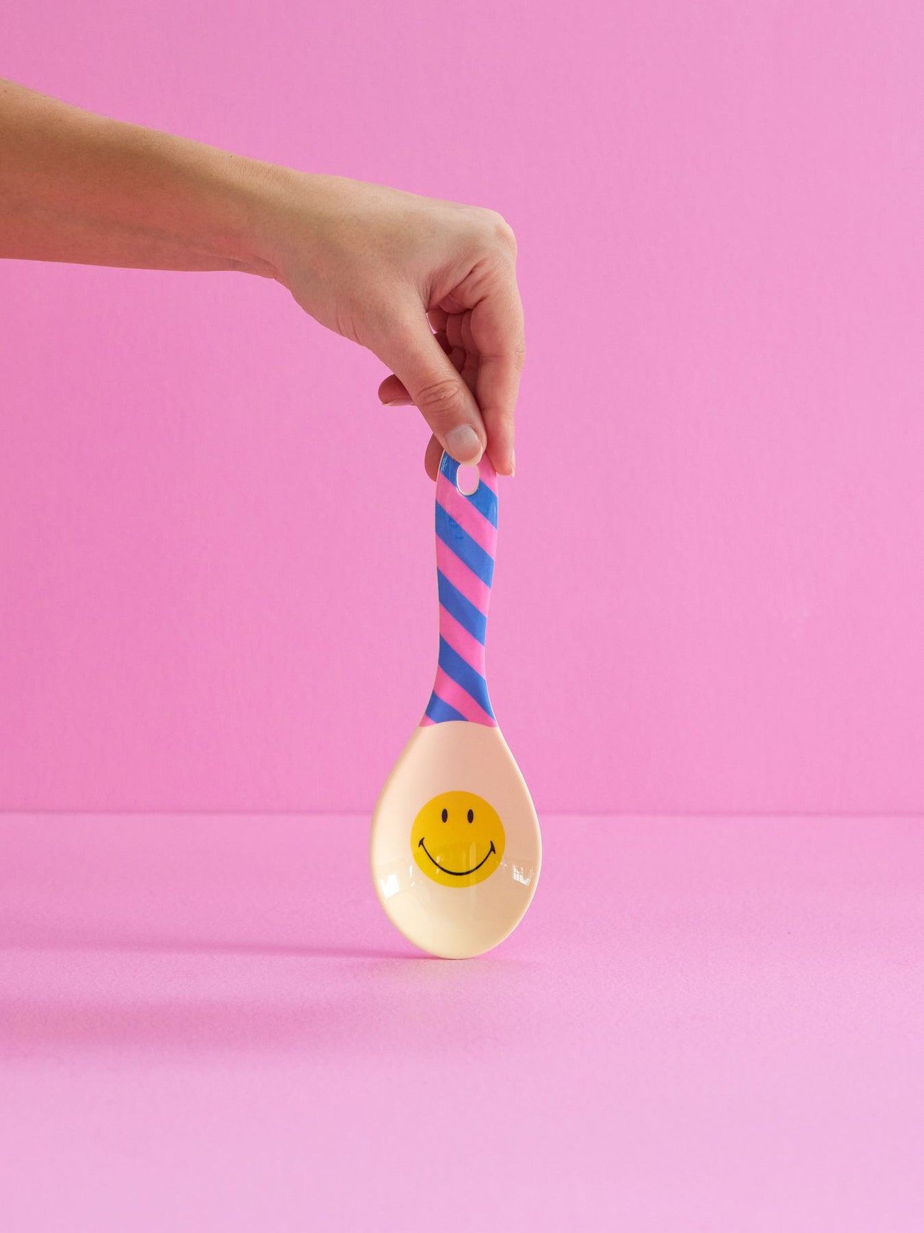 MELAMINE SALAD SPOON SMILEY