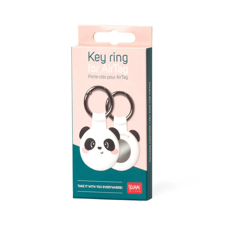 portachiavi per airtag panda