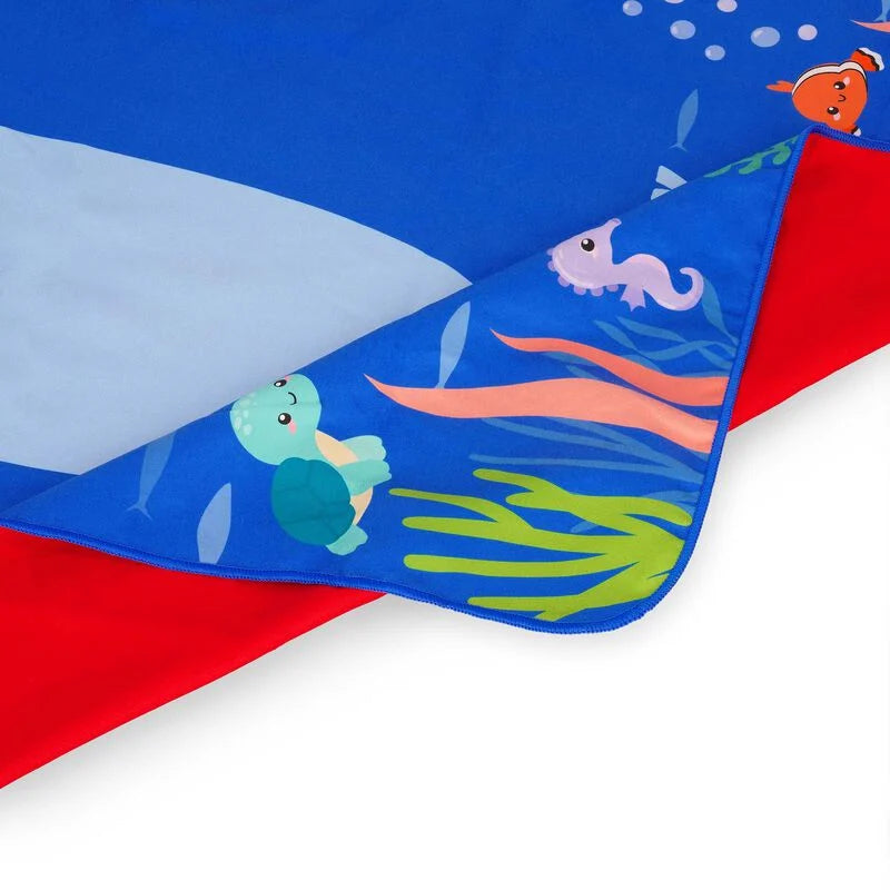 PONCHO ASCIUGAMANO PER BAMBINI SHARK