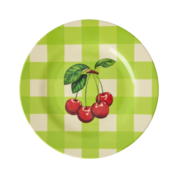 Piatto frutta - Verde - Love Therapy Cherry Print