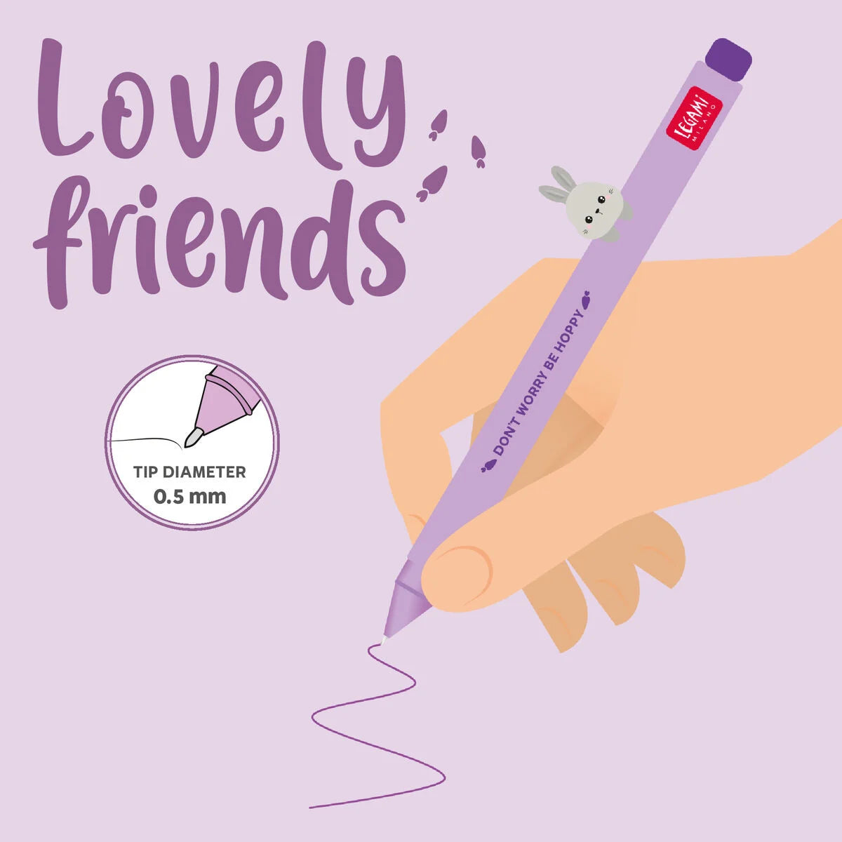 PENNA GEL LOVELY FRIENDS BUNNY