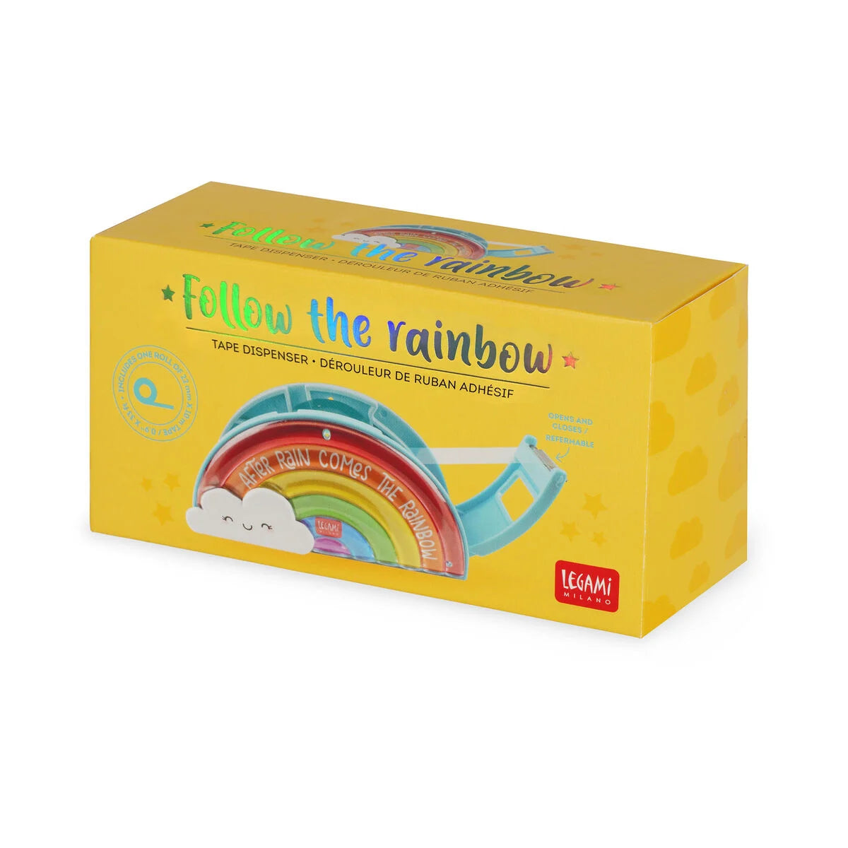 DISPENSER PER NASTRO ADESIVO FOLLOW THE RAINBOW