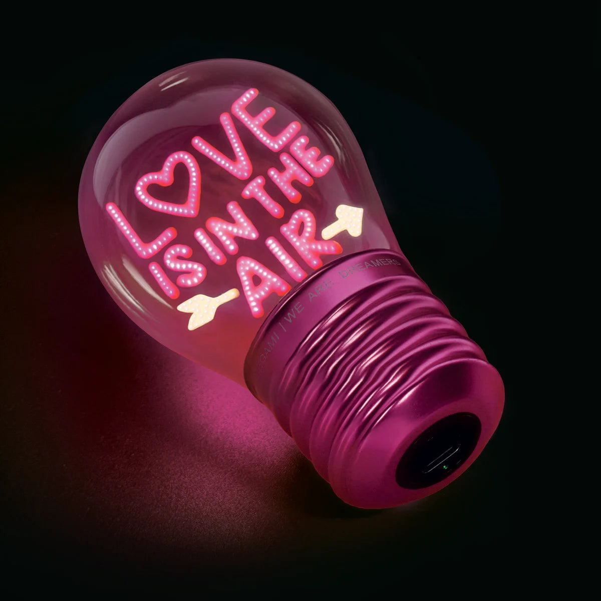 LAMPADA DA TAVOLA A FORMA DI LAMPADINA - LOVE IS IN THE AIR
