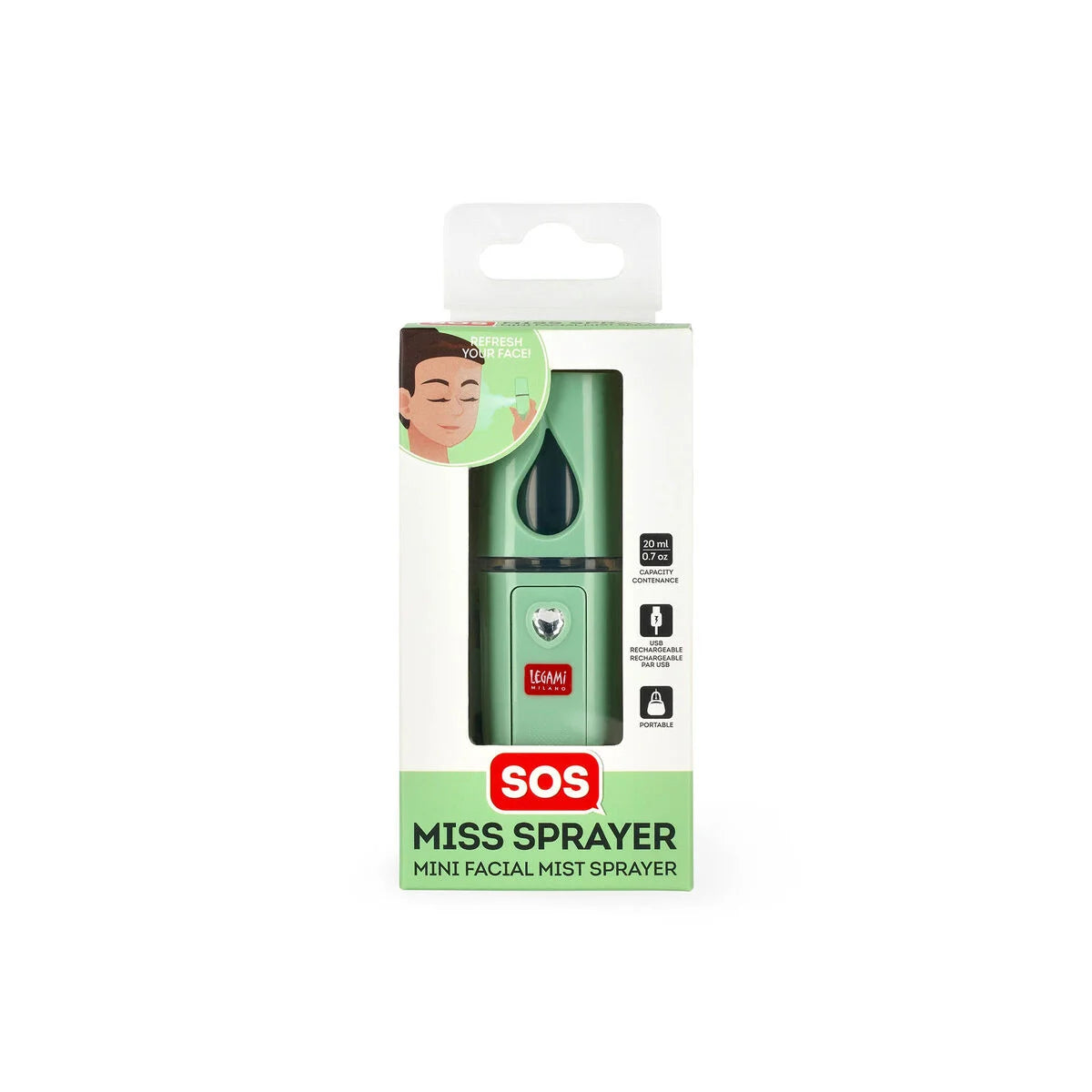 MINI NEBULIZZATORE PER IL VISO - SOS MISS SPRAYER