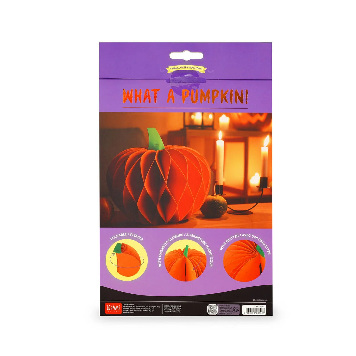 Zucca di Halloween pieghevole in carta - What a Pumpkin!