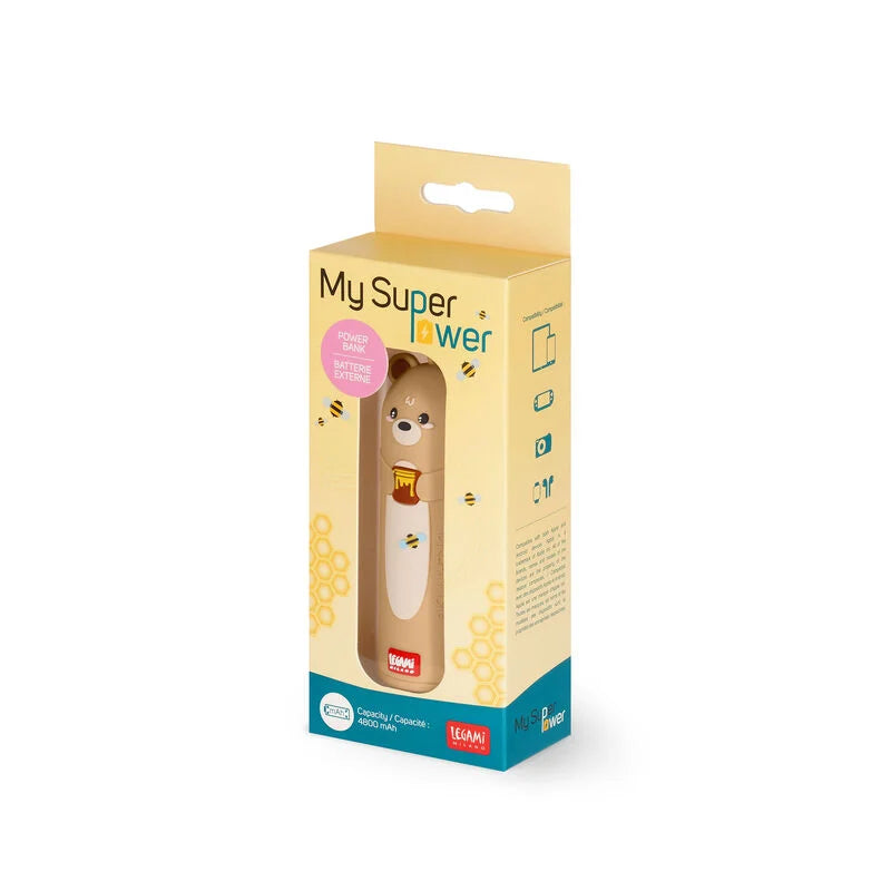 caricabatteria portatile - my super power teddy bear