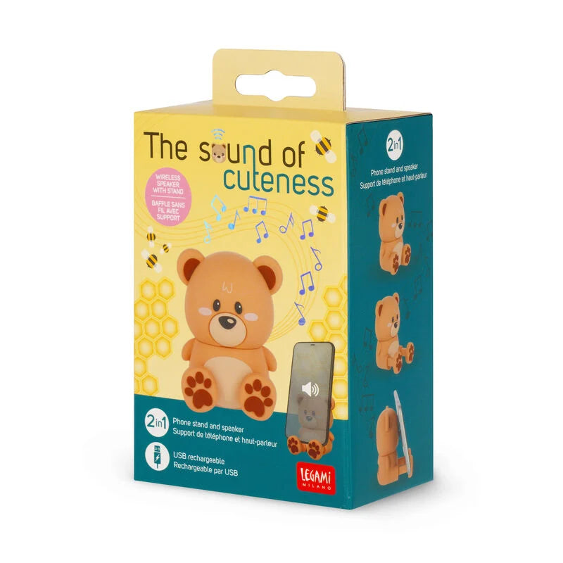 speaker wireless con supporto - the sound of cuteness teddy bear