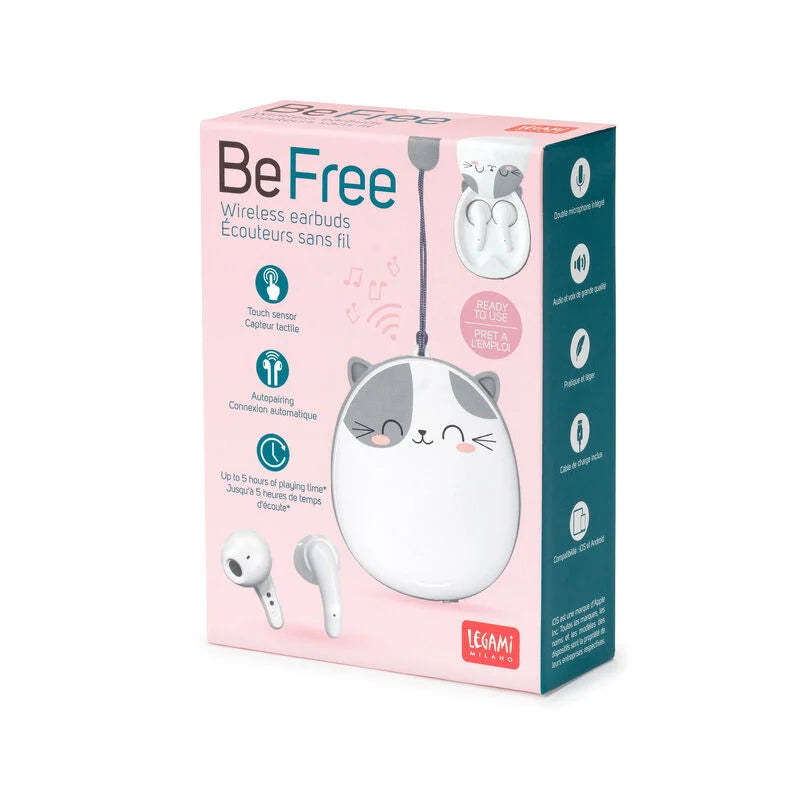 auricolari wireless - be free kitty gatto