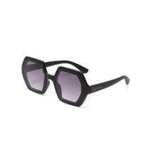 OKKIA OCCHIALI DA SOLE ESAGONALE GRANDE - BLACK