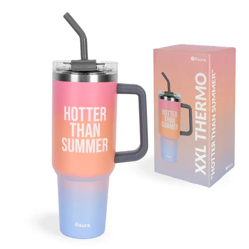 BICCHIERE TERMICO XXL "HOTTER THAN SUMMER"