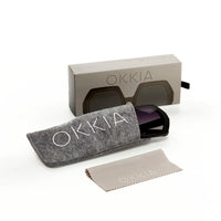 OKKIA OCCHIALI DA SOLE ESAGONALE GRANDE - BLACK