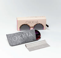 OKKIA OCCHIALI DA SOLE  TONDO - HAVANA PINK