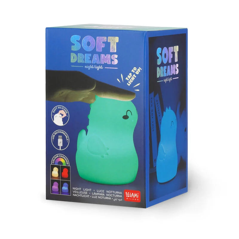 luce notturna ricaricabile - soft dreams dino