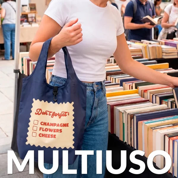BORSA PER LA SPESA PIEGHEVOLE - SHOPPING BAG "DON'T FORGET"
