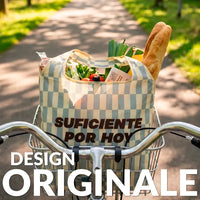 BORSA PER LA SPESA PIEGHEVOLE - SHOPPING BAG "SUFICIENTE POR HOY"