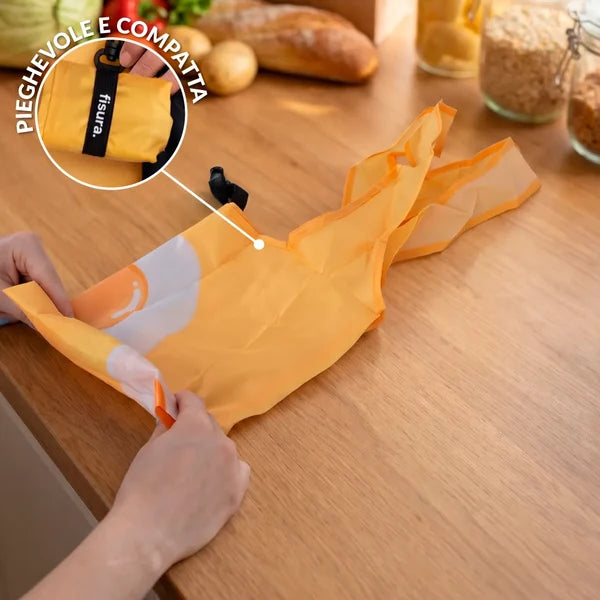 BORSA PER LA SPESA PIEGHEVOLE - SHOPPING BAG "EGGS"