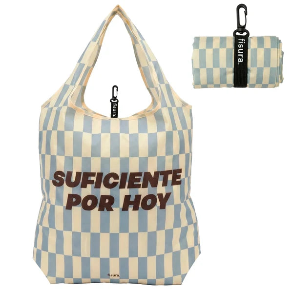 BORSA PER LA SPESA PIEGHEVOLE - SHOPPING BAG "SUFICIENTE POR HOY"
