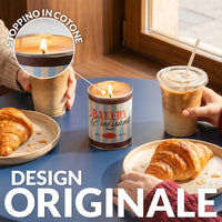 Candela profumata in lattina di metallo “Bakery croissant” – croissant al burro