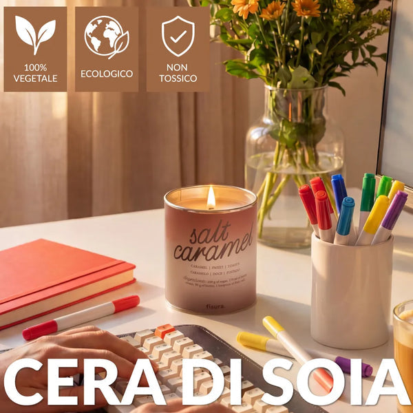 Candela profumata in latta di metallo “Salt caramel” – caramello salato