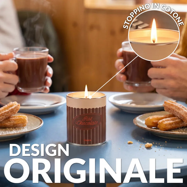 Candela profumata in latta di metallo “Hot chocolate” – cioccolato