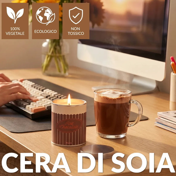 Candela profumata in latta di metallo “Hot chocolate” – cioccolato