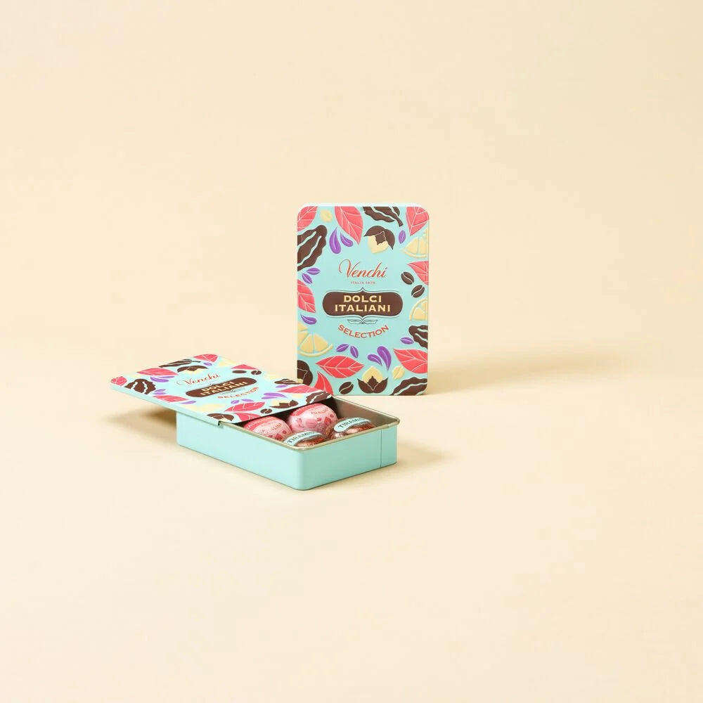 COFANETTO IN LATTA MINI SELEZIONE CIOCCOLATINI DOLCI ITALIANI
