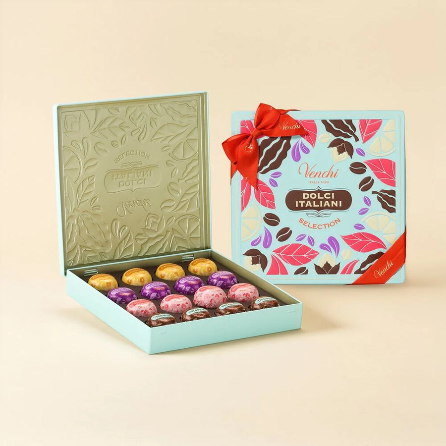 COFANETTO IN LATTA SELEZIONE CIOCCOLATINI DOLCI ITALIANI