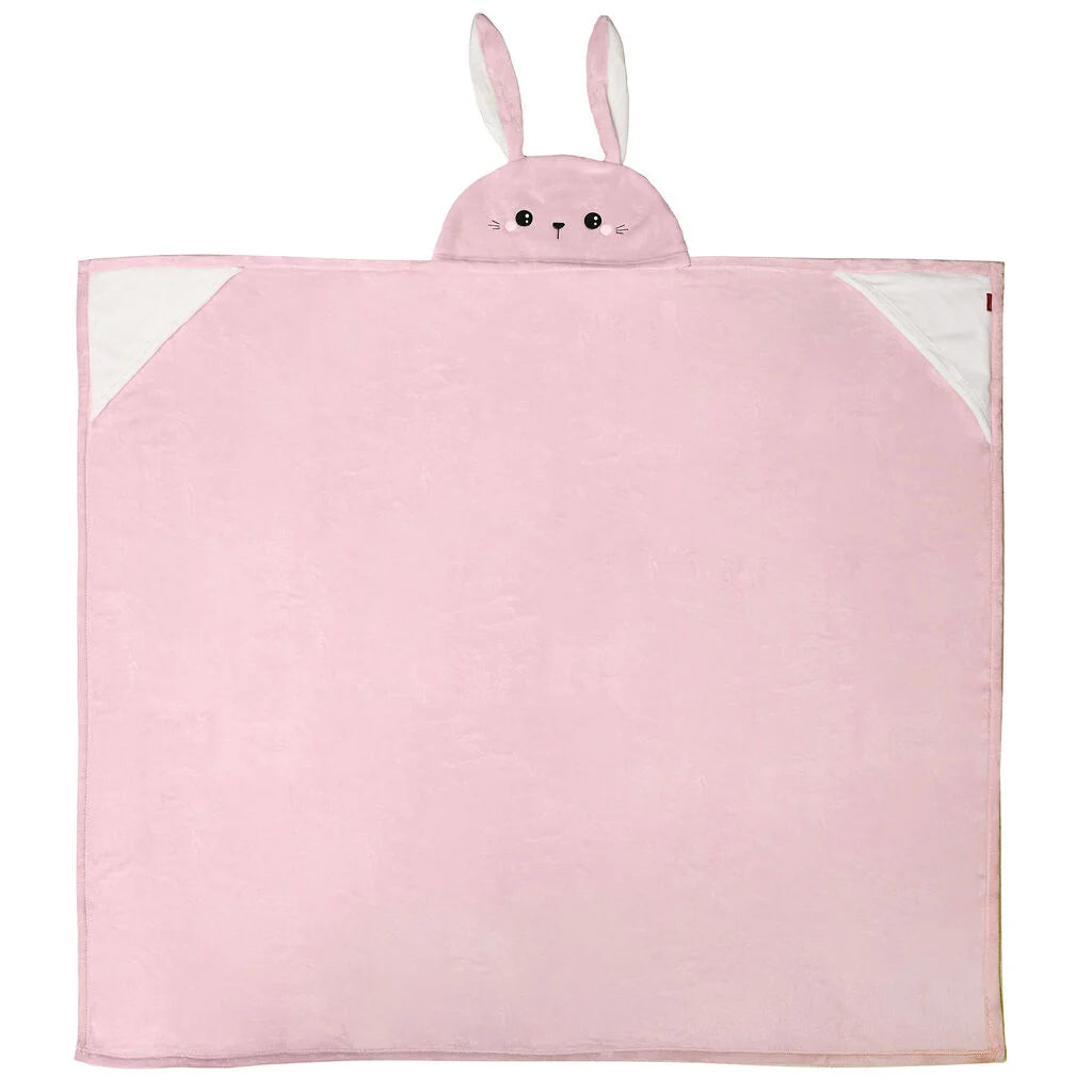 COSY HUGS! COPERTA CON CAPPUCCIO BUNNY