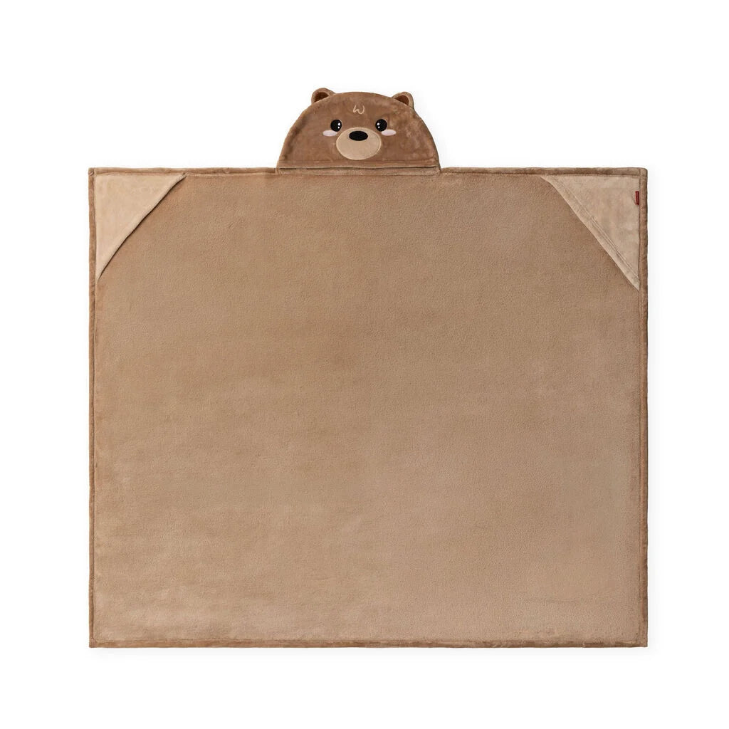 COSY HUGS! COPERTA CON CAPPUCCIO TEDDY BAER