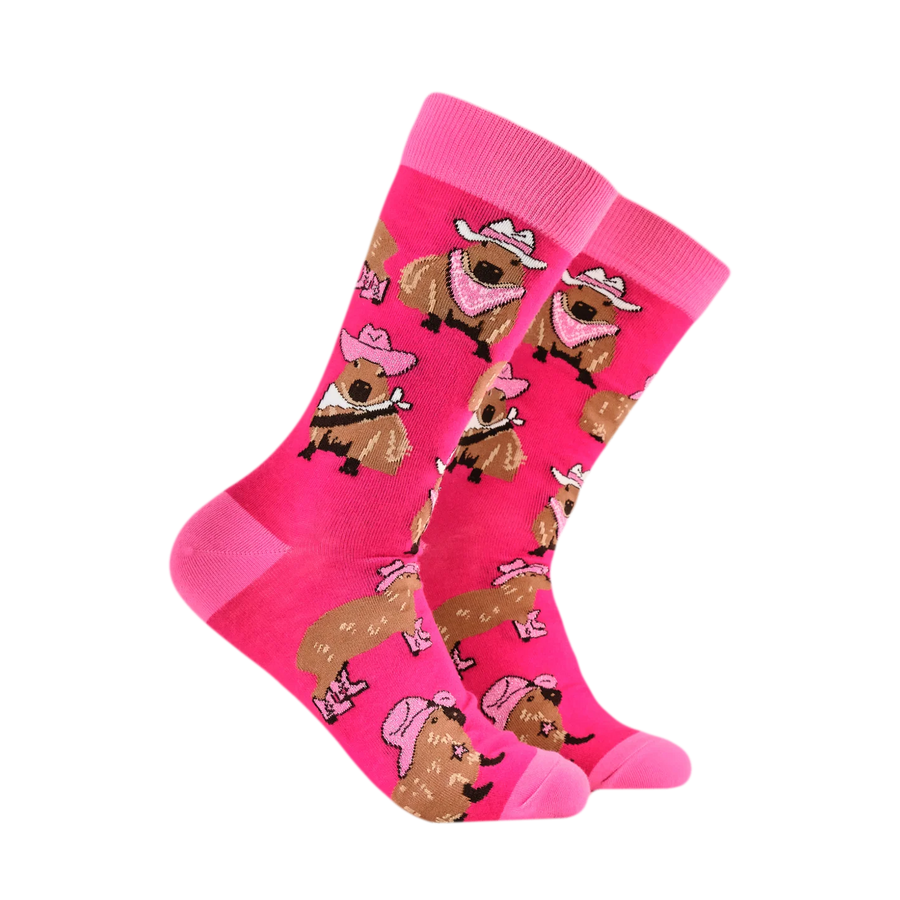 Cowboy Capybara Socks – Calzini Capibara Divertenti e Originali