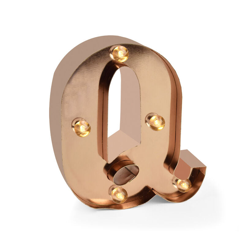 mini lettera decorativa con luce - Q