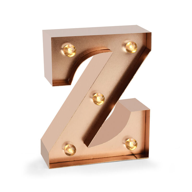 mini lettera decorativa con luce - Z