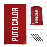 TELO MARE MICROFIBRA "PUTO CALOR" ROSSO
